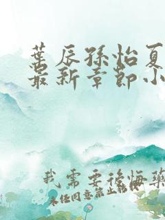 叶辰孙怡夏若雪最新章节小说