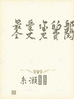 最爱你的那十年全文免费阅读小说