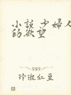 小说 少妇人妻的欲望