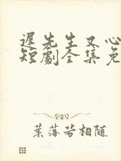 迟先生又心动了短剧全集免费播放剧