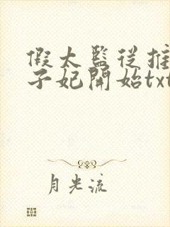 假太监从推倒太子妃开始txt免费阅读