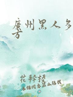 广州黑人多的地方