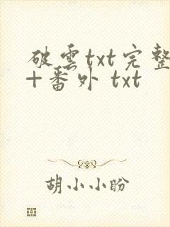 破云txt完整+番外 txt