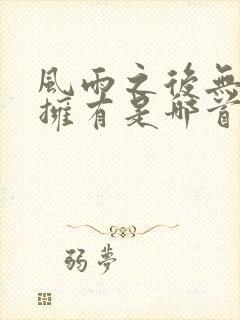 风雨之后无所谓拥有是哪首歌的歌词