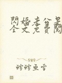 闪婚老公是总裁全文免费阅读