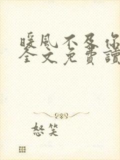 暖风不及你情深全文免费读