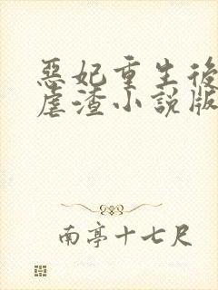 恶妃重生后只想虐渣小说版免费