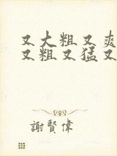 又大粗又爽国产又粗又猛又,爽又黄的视频