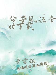 公子风流全本txt下载