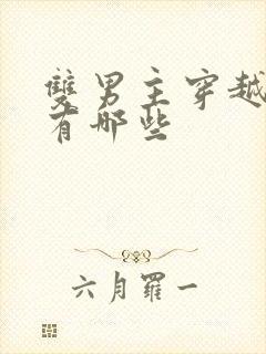 双男主穿越小说有哪些