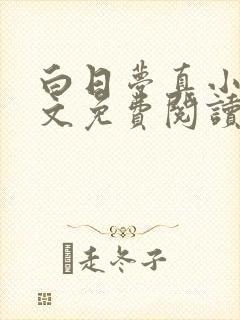 白日梦真小说全文免费阅读笔趣阁