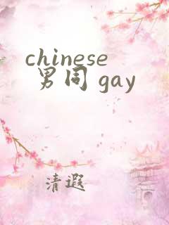 chinese 男同 gay