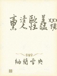 高清欧美xxx黑人性猛视频