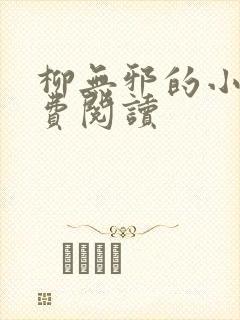 柳无邪的小说免费阅读