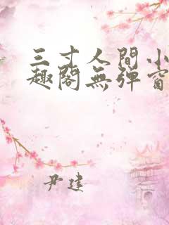 三寸人间小说笔趣阁无弹窗