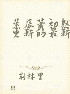 叶辰萧初然今天更新的最新章节