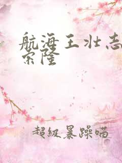 航海王壮志雄心索隆