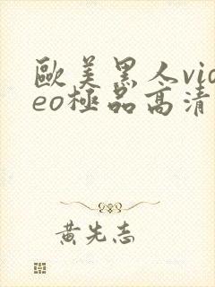 欧美黑人video极品高清