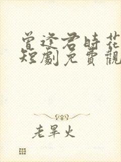 曾逢君时花照眼短剧免费观看大结局