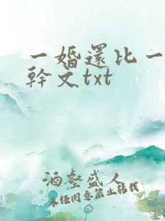 一婚还比一婚高干文txt