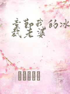 章节我的冰山总裁老婆