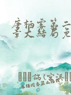 唐栖雾第二十一章大结局免费阅读