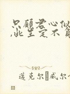 只愿君心似我心,此生定不负相思意