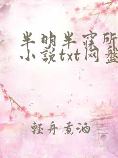 半明半寐所有的小说txt网盘
