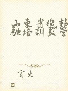 山东省机动车驾驶培训监管服务平台电话