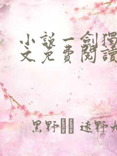 小说一剑独尊全文免费阅读