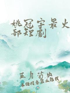 姚冠宇最火的十部短剧