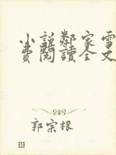 小说邻家雪姨免费阅读全文