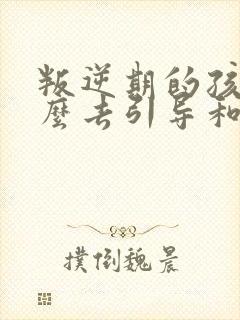 叛逆期的孩子怎么去引导和沟通