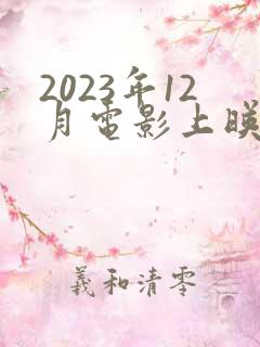 2023年12月电影上映一览表