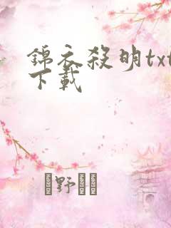 锦衣杀明txt下载