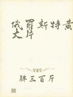 俄罗斯特黄一级大片