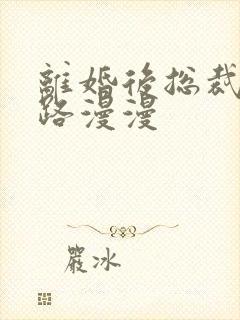 离婚后总裁追妻路漫漫