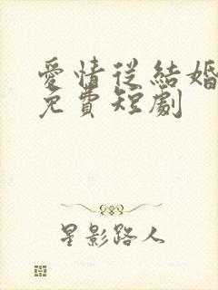 爱情从结婚开始免费短剧