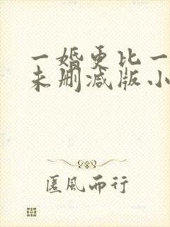 一婚更比一婚高未删减版小说