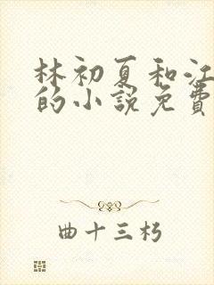 林初夏和江未寒的小说免费阅读