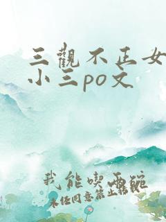 三观不正女主是小三po文