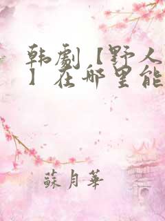 韩剧【野人时代】在哪里能看