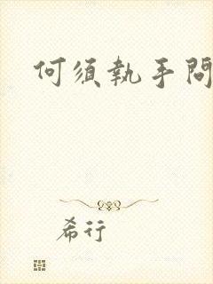 何须执手问年华