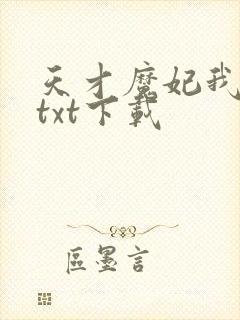 天才魔妃我要了txt下载