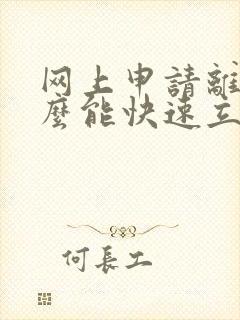 网上申请离婚怎么能快速立案