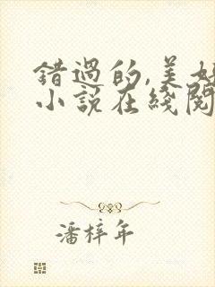 错过的,美好的小说在线阅读