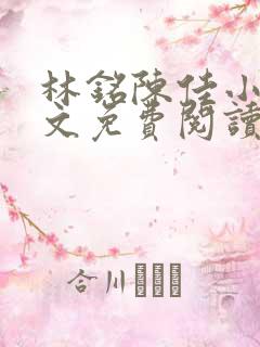 林铭陈佳小说全文免费阅读最新章节