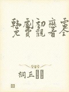 韩剧初恋电视剧免费观看全集高清