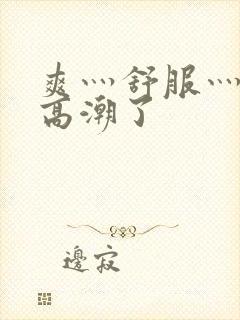 爽灬舒服灬快灬高潮了