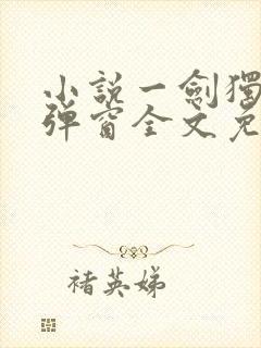 小说一剑独尊无弹窗全文免费阅读